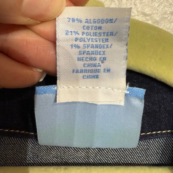 Lark Lane Denim Studded Jacket Sz 8P - Picture 7 of 12